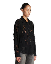 Black Viscose-Blend Shirt | PDP | Antonia
