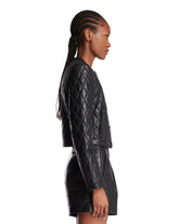 Giacca In Pelle Trapuntata Nera | PDP | Antonia