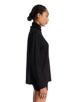 Black High-Neck Wool Sweater | PDP | Antonia