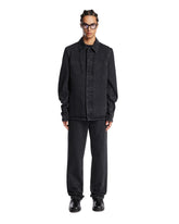 Black Cotton Denim Overshirt - Men's jackets | PLP | Antonia