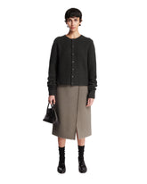 Cardigan In Lana Grigio - RIER WOMEN | PLP | Antonia