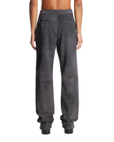 Gray Suede Trousers | PDP | Antonia