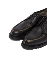 Black Norwegian Derby Shoes | PDP | Antonia