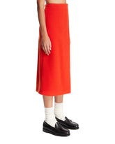 Gonna A Portafoglio Midi Arancione | PDP | Antonia