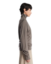 Gray Wool Turtleneck Top | PDP | Antonia