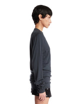 Gray Roundneck Wool T-shirt | PDP | Antonia