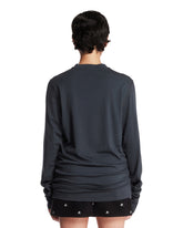 Gray Roundneck Wool T-shirt | PDP | Antonia