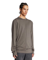 Gray Wool Long-Sleeve T-Shirt | PDP | Antonia