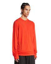 Red Wool Long-Sleeve T-Shirt | PDP | Antonia