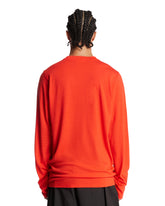 Red Wool Long-Sleeve T-Shirt | PDP | Antonia