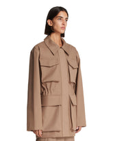 Brown Multi-Pocket Jacket | PDP | Antonia