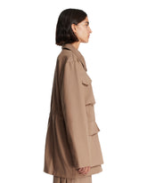 Brown Multi-Pocket Jacket | PDP | Antonia