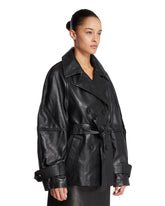 Black Leather Coat | PDP | Antonia