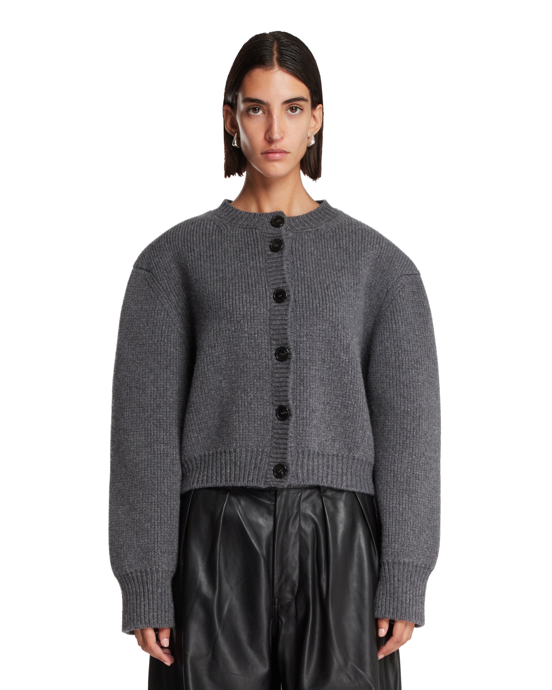Gray Structured Cardigan | ROHE - Antonia