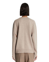 Beige Wrap Sweater | PDP | Antonia