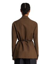 Brown Belted Jacket | PDP | Antonia
