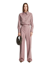 Mauve Melange Fitted Shirt - Women's shirts | PLP | Antonia