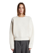 White Oversized Sweater - ROHE WOMEN | PLP | Antonia