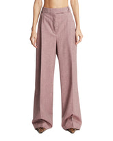 Mauve Melange Tailored Pants - ROHE WOMEN | PLP | Antonia