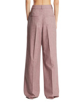 Mauve Melange Tailored Pants | PDP | Antonia