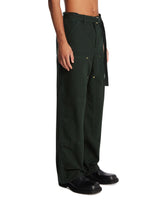 Sacai x Carhartt Wide Green Belted Jeans | PDP | Antonia