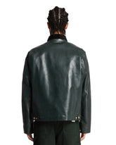 Sacai x Carhartt Green Leather Jacket | PDP | Antonia