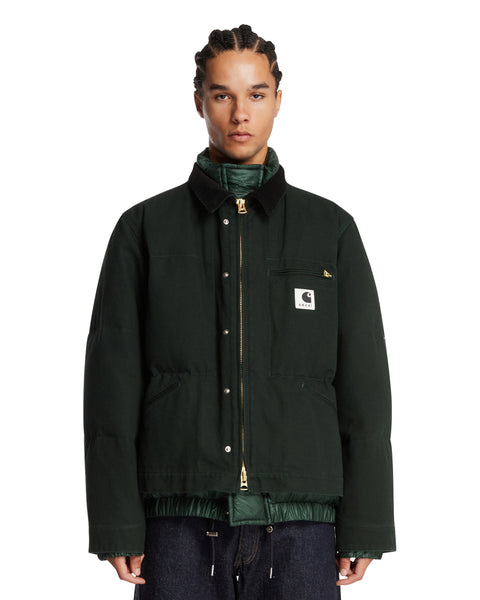 Sacai x Carhartt Green Padded Jacket | SACAI - Antonia