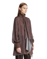 Brown Printed Tailored Shirt | PDP | Antonia