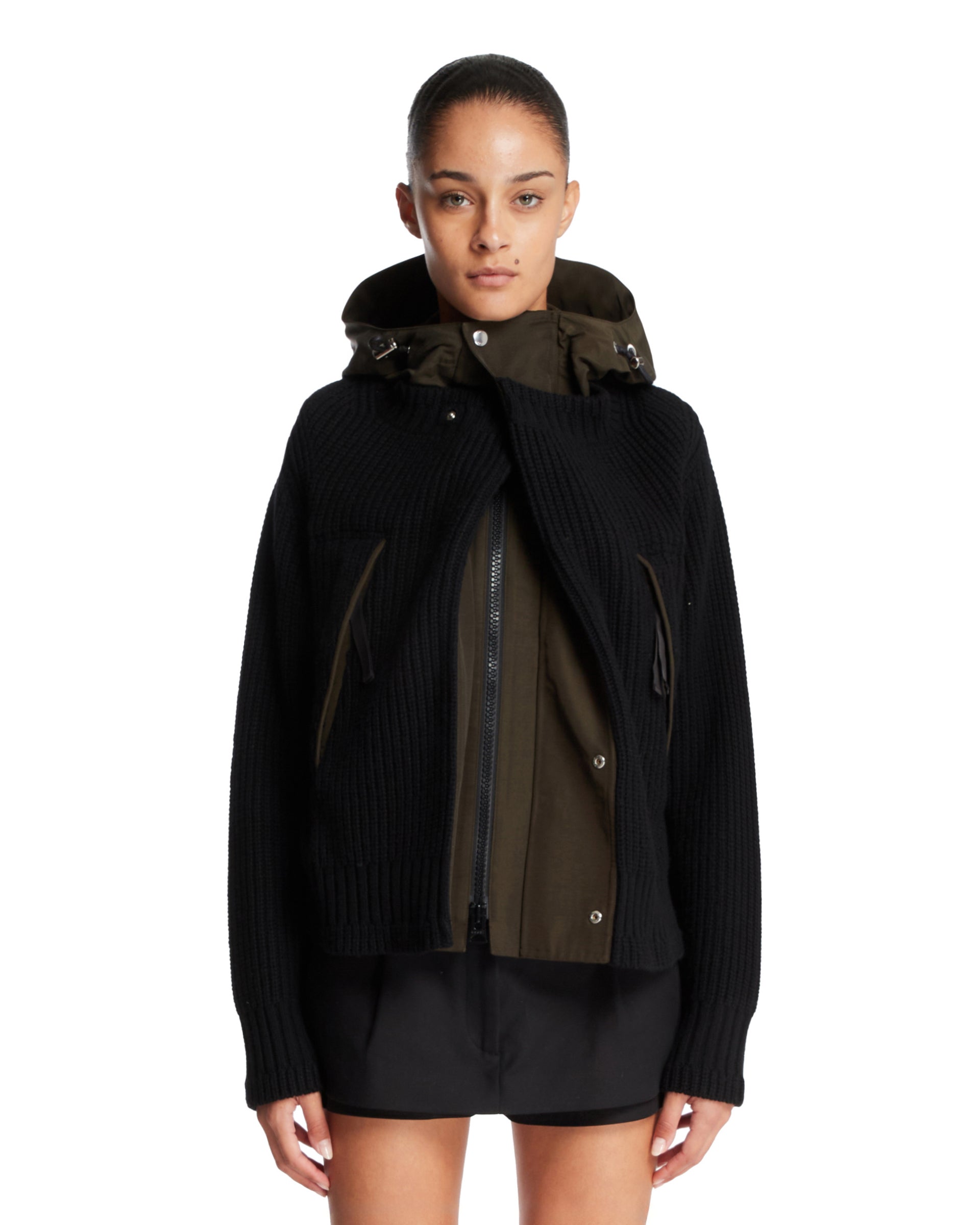 こんぶ☆sacai 美品 191,000円 Pleated Jacket SACAI + Levi's pleated denim jacket | NET-A-PORTER