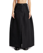 Gonna Strutturata In Nylon Nera - Sacai donna | PLP | Antonia