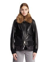 Giacca Con Ecopelliccia Nera - Sacai donna | PLP | Antonia