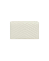 White Classic Cassandre Chain Wallet | PDP | Antonia