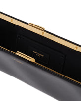 Black Large Midnight Leather Clutch | PDP | Antonia