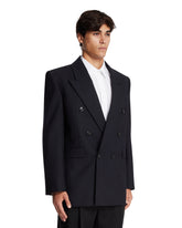 Giacca A Doppiopetto In Lana Blu | PDP | Antonia