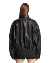 Black Leather Bomber | PDP | Antonia
