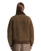 Green Leather Bomber | PDP | Antonia