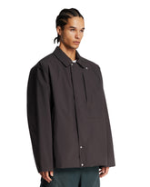 Gray Stellina Overshirt with Padding | PDP | Antonia