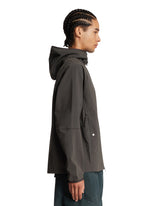 Gray Stellina Hooded Jacket with Zip | PDP | Antonia