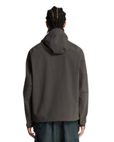 Gray Stellina Hooded Jacket with Zip | PDP | Antonia