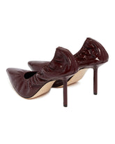 Burgundy Rhodes 90 Pumps | PDP | Antonia