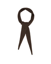Dark Brown Awn Wool Scarf | PDP | Antonia