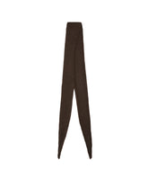 Dark Brown Awn Wool Scarf | PDP | Antonia