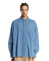 Blue Cotton Shirt - STUDIO NICHOLSON MEN | PLP | Antonia