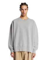 Gray Cotton Crewneck Sweatshirt - STUDIO NICHOLSON MEN | PLP | Antonia