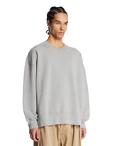 Gray Cotton Crewneck Sweatshirt | PDP | Antonia