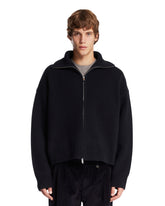 Blue Ribbed Wool Cardigan - STUDIO NICHOLSON MEN | PLP | Antonia