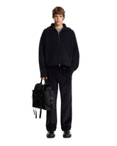 Blue Ribbed Wool Cardigan - STUDIO NICHOLSON MEN | PLP | Antonia