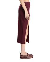 Burgundy Midi Skirt | PDP | Antonia
