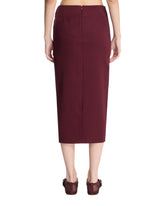 Burgundy Midi Skirt | PDP | Antonia