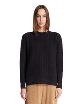 Blue Cable-Knit Sweater - Women's tops | PLP | Antonia